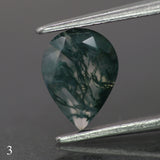Moss agate | green color, pear-cut, 8x6mm, 0.80ct - choose yours - Eden Garden Jewelry™