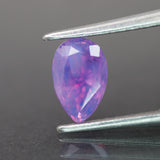 Opalescent sapphire | natural, pinkish purple color, pear-cut, *7x4.5mm, 1ct - Eden Garden Jewelry™