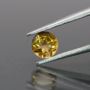 Citrine | natural, orange color, round-cut, 5mm, 0.5ct