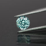 Tourmaline | lab-grown, paraiba color, round-cut, 5mm, 0.9ct - Eden Garden Jewelry™