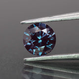 Alexandrite | lab created, colour changing, round-cut, 6mm, 1ct