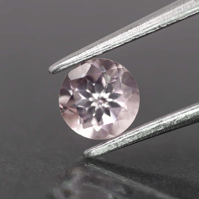 Morganite | natural, pink color, round-cut, 6mm, 0.8ct, VS, Madagascar - Eden Garden Jewelry™