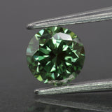 Lab grown diamond | IGI certified | round-cut, *7mm, Fancy vivid green color, VS-VVS, *1.2ct - Eden Garden Jewelry™