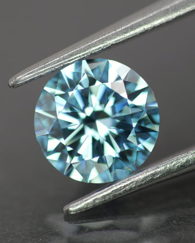 Lab grown diamond | IGI certified | round-cut, *8mm, Fancy vivid blue color, VS-VVS, *2ct - Eden Garden Jewelry™