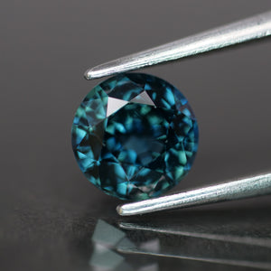 Sapphire | natural, teal color, round cut *6.5 mm, VVS, 1.5ct - Eden Garden Jewelry™