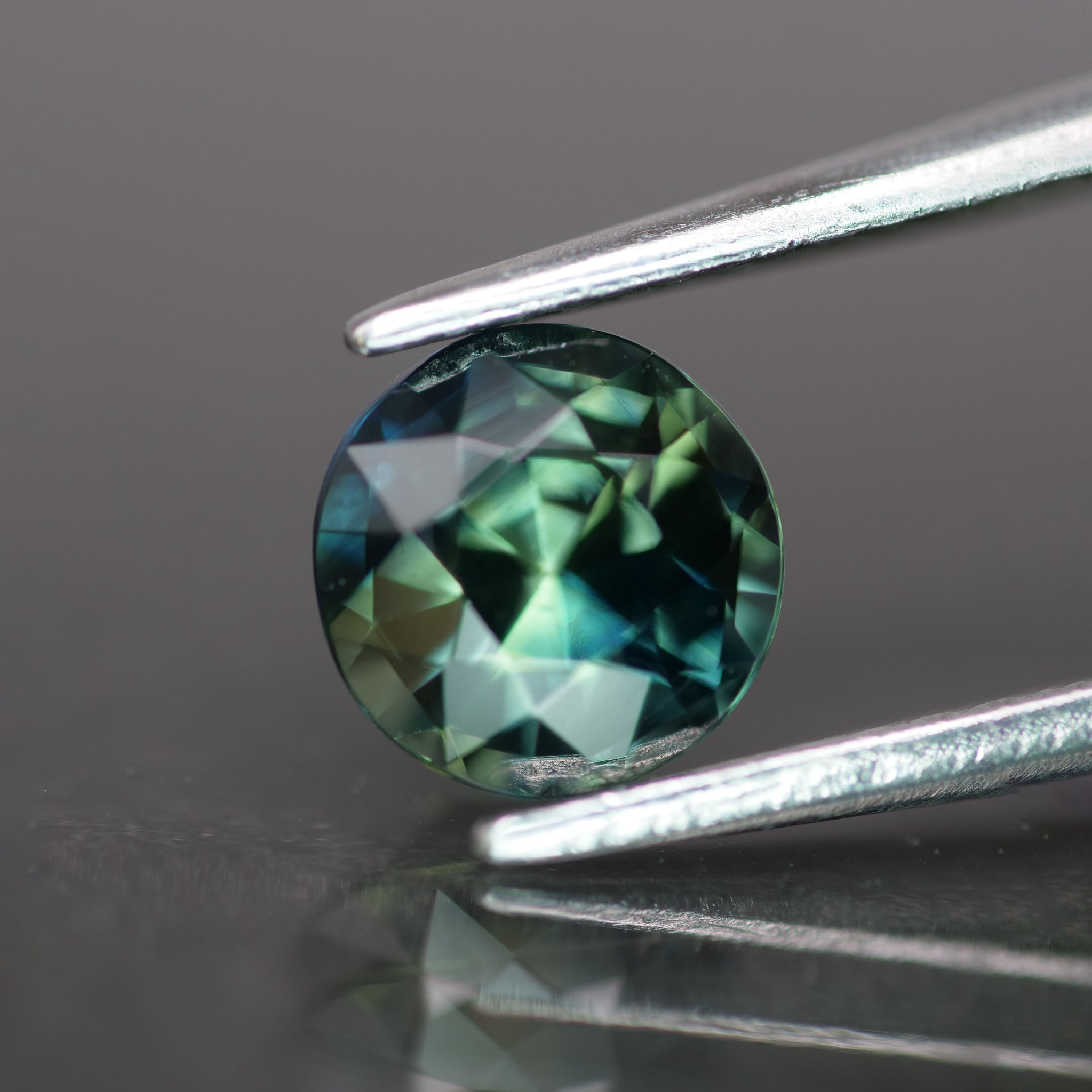 Sapphire | natural, teal color, round cut *6mm, VVS, 1 ct - Eden Garden Jewelry™