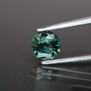 Sapphire | natural, teal color, round cut *5.5mm, VVS, *0.8 ct - Eden Garden Jewelry™