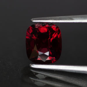 Red Spinel | GLC certified | natural, cushion cut, VS, *6.5x5.5mm, VS, 1.1ct - Eden Garden Jewelry™