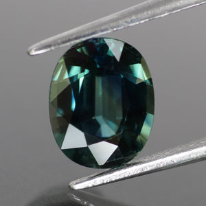 Sapphire | natural, teal color, oval cut *8.5x7 mm, 2.1ct - Eden Garden Jewelry™