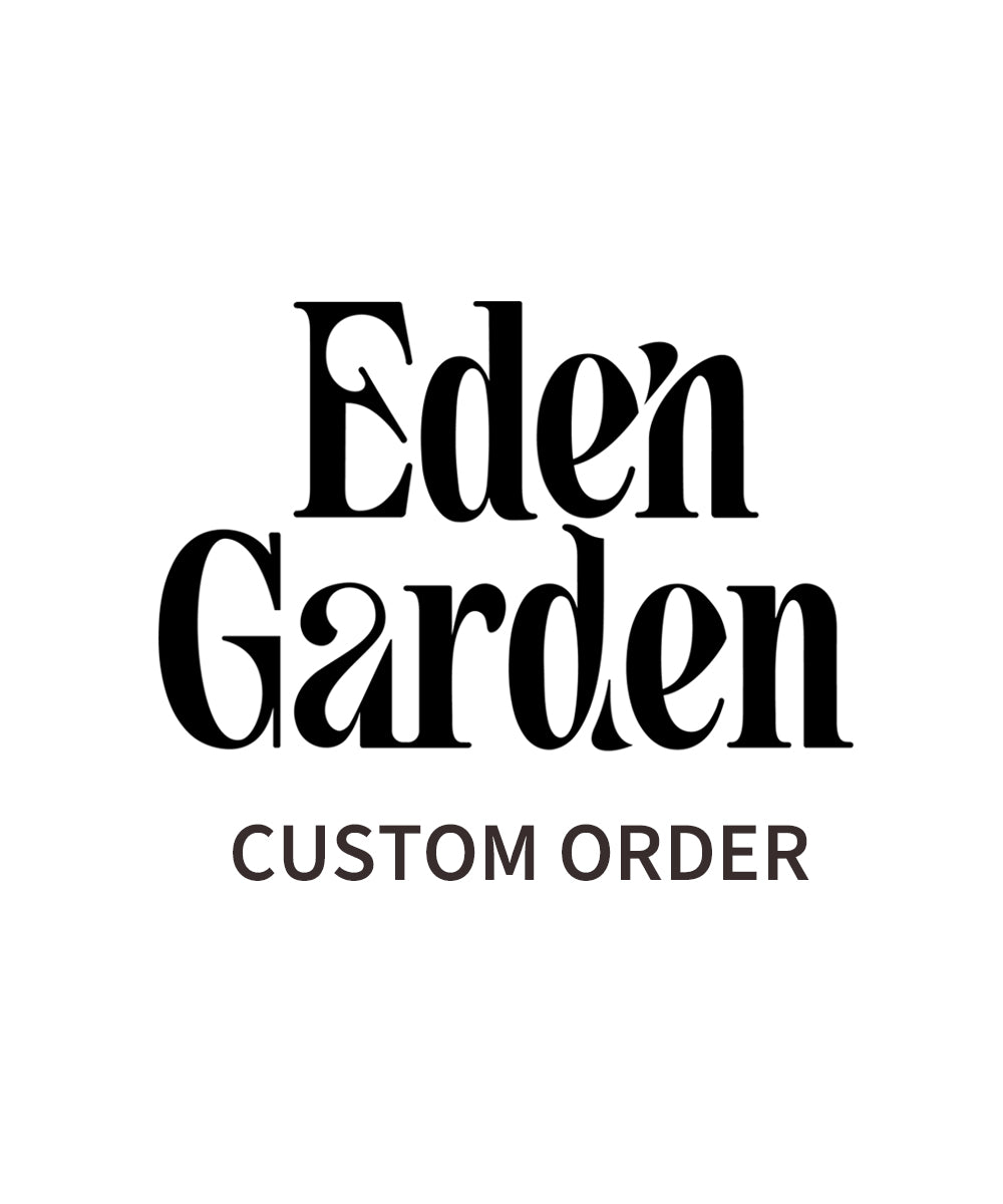 Custom order: Azalea engagement ring with central garnet and accent black sapphires - Eden Garden Jewelry™