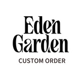 Custom order: Azalea engagement ring with central garnet and accent black sapphires - Eden Garden Jewelry™