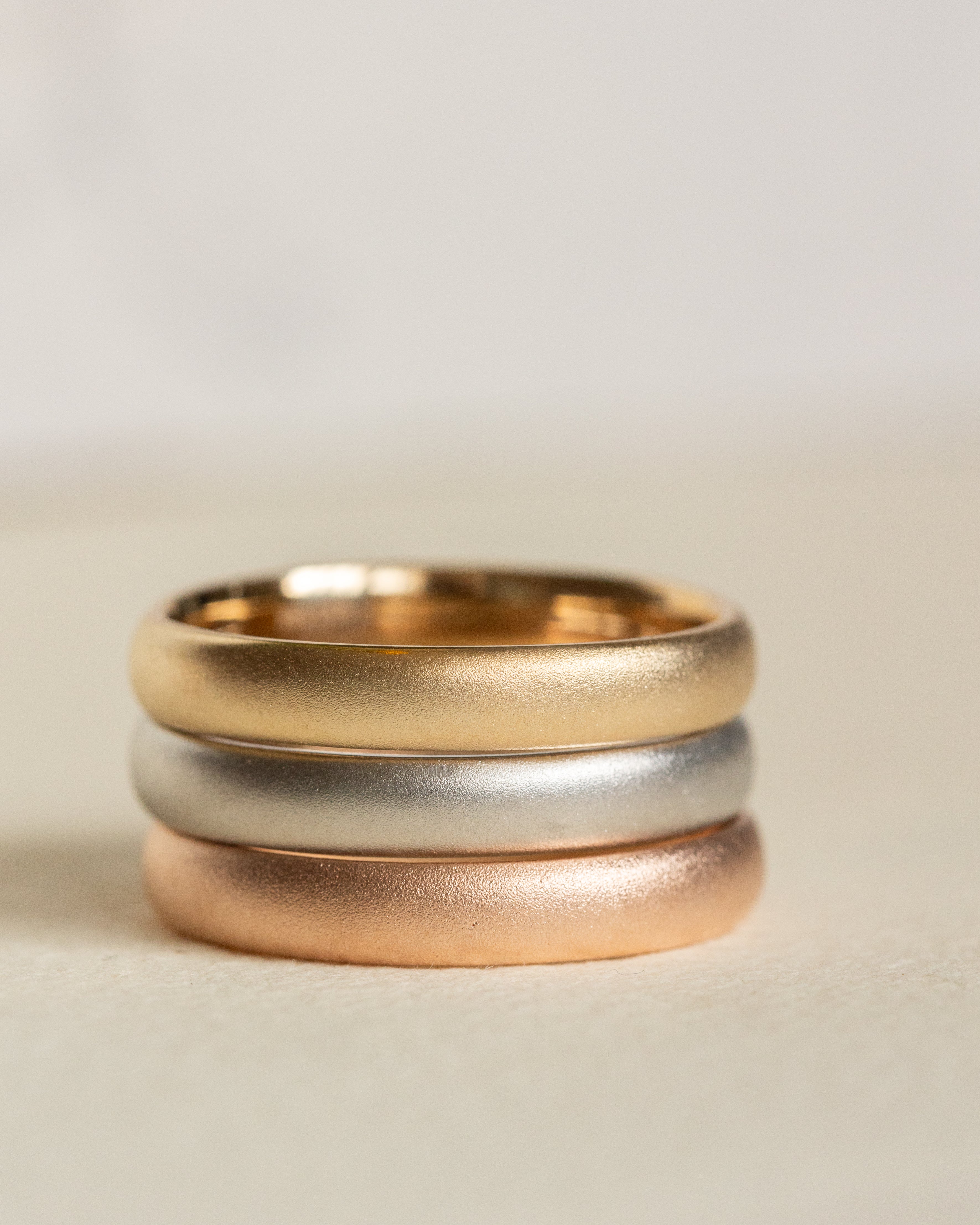 READY TO SHIP: Classic satin wedding band in 14K rose gold, AVAILABLE RING SIZES - 11US - Eden Garden Jewelry™