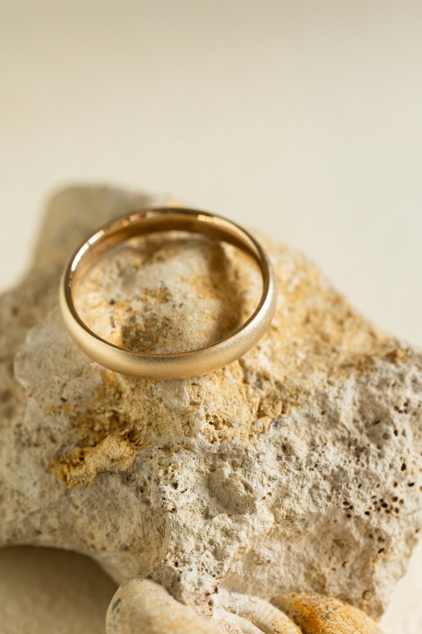 READY TO SHIP: Classic satin wedding band in 14K yellow gold, AVAILABLE RING SIZES - 11US - Eden Garden Jewelry™