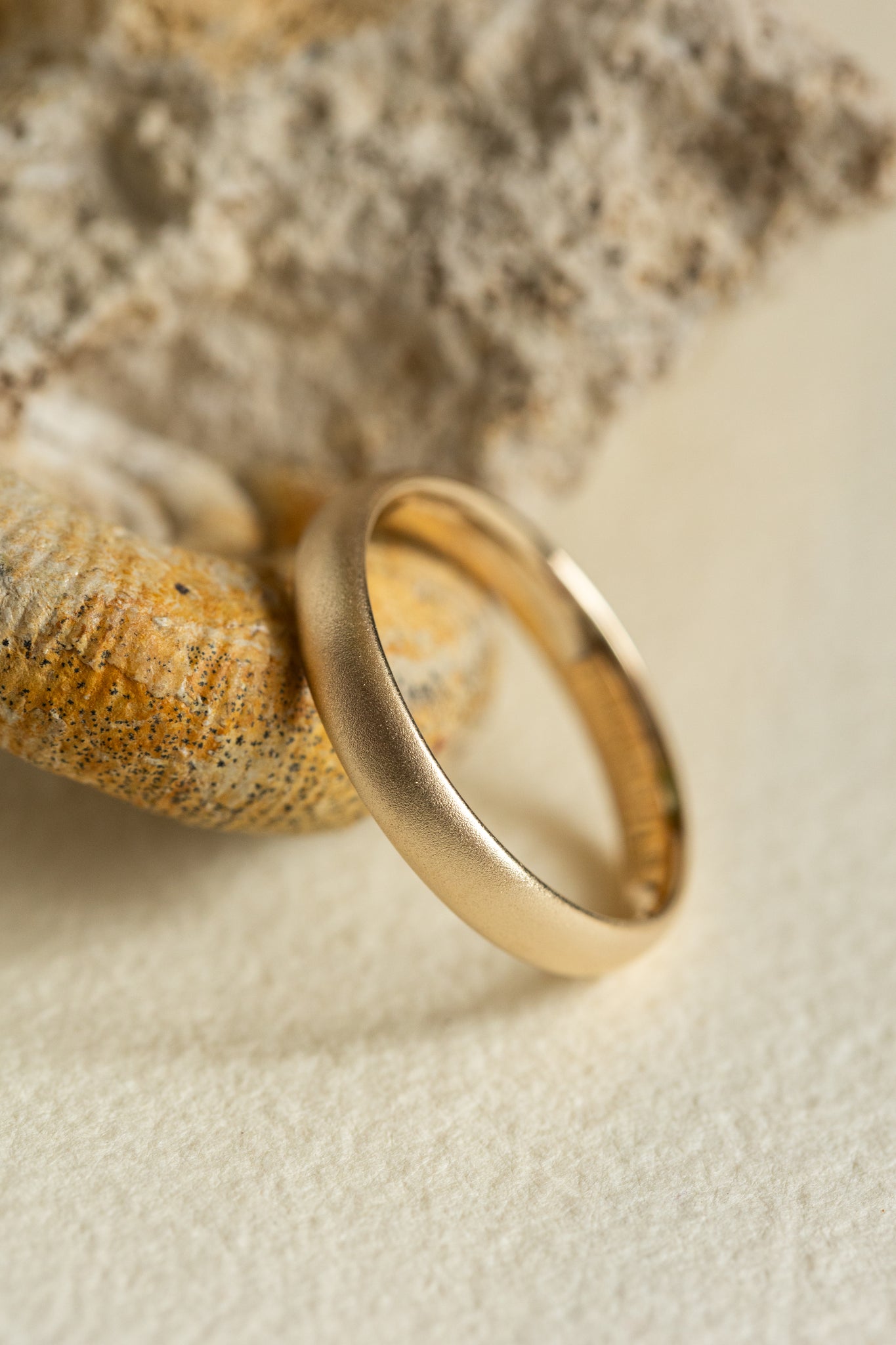 READY TO SHIP: Classic satin wedding band in 14K yellow gold, AVAILABLE RING SIZES - 11US - Eden Garden Jewelry™