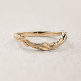 Twisted branch wedding ring, matching band for Olivia - Eden Garden Jewelry™