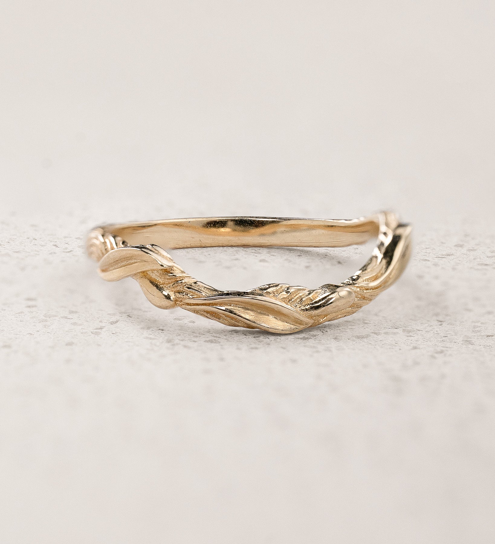 Twisted branch wedding ring, matching band for Olivia - Eden Garden Jewelry™
