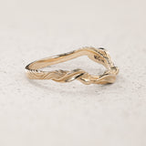 Twisted branch wedding ring, matching band for Olivia - Eden Garden Jewelry™