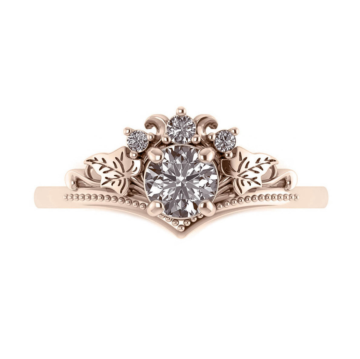 Ariadne | engagement ring, 5 mm central gemstone - Eden Garden Jewelry™