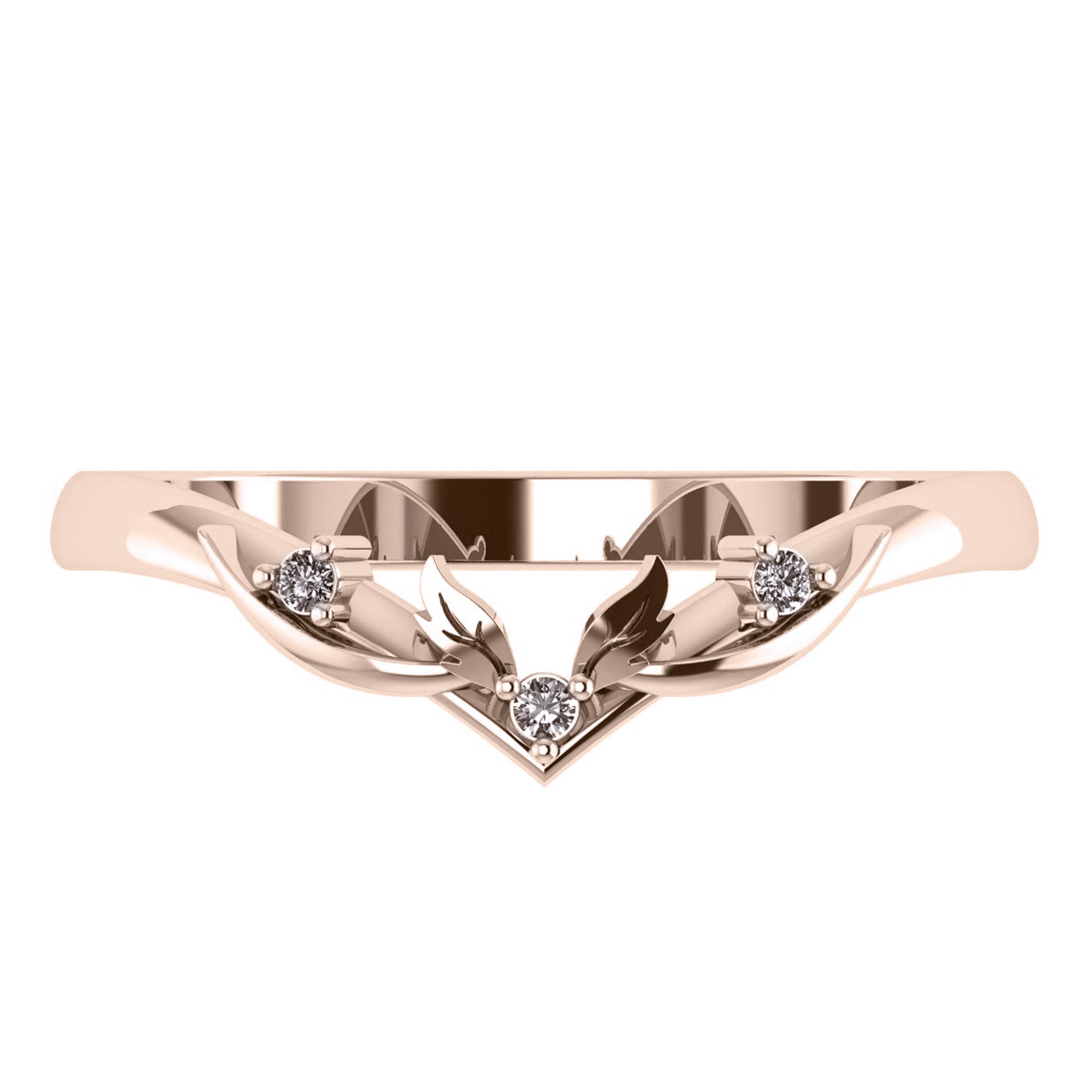 Verbena | 8x6 mm marquise cut bridal ring set - Eden Garden Jewelry™