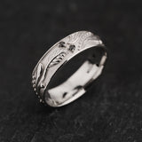 Wedding Band with (Natural) Black Diamonds / Callisto