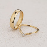 Wedding Bands Set for a Couple with Matching Diamond Ring for Ikar - Eden Garden Jewelry™