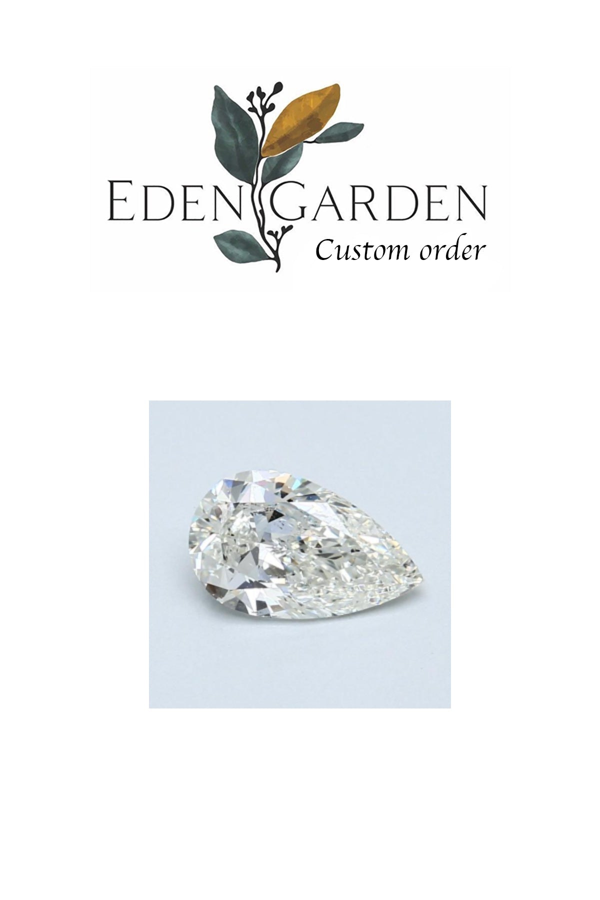 Reserved natural diamond for Patricia ring - Eden Garden Jewelry™