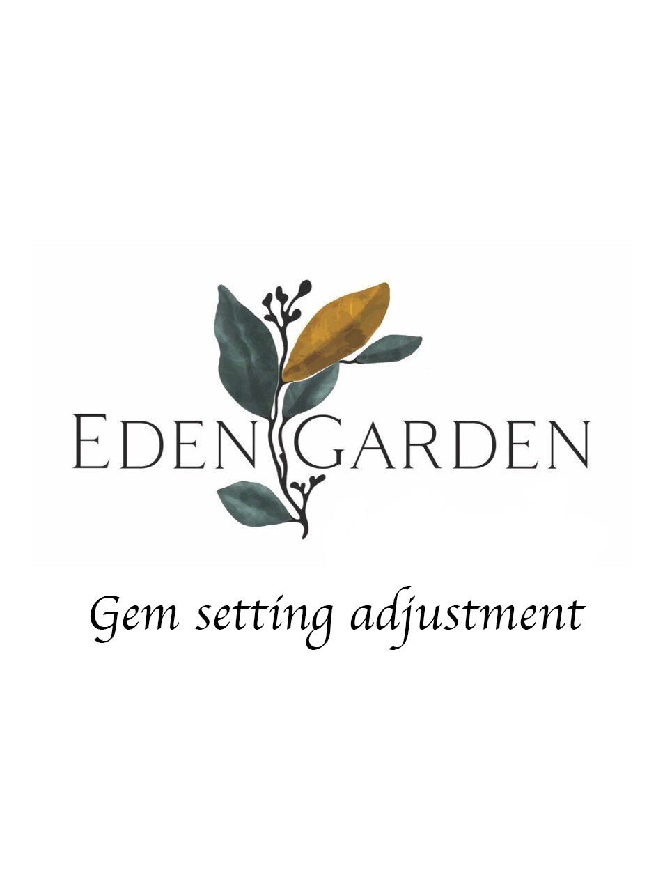 Design adjustment fee for a specific gemstone size - Eden Garden Jewelry™