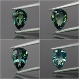 Sapphire | natural, teal color, pear-cut, *7x5mm, *1ct - choose yours - Eden Garden Jewelry™
