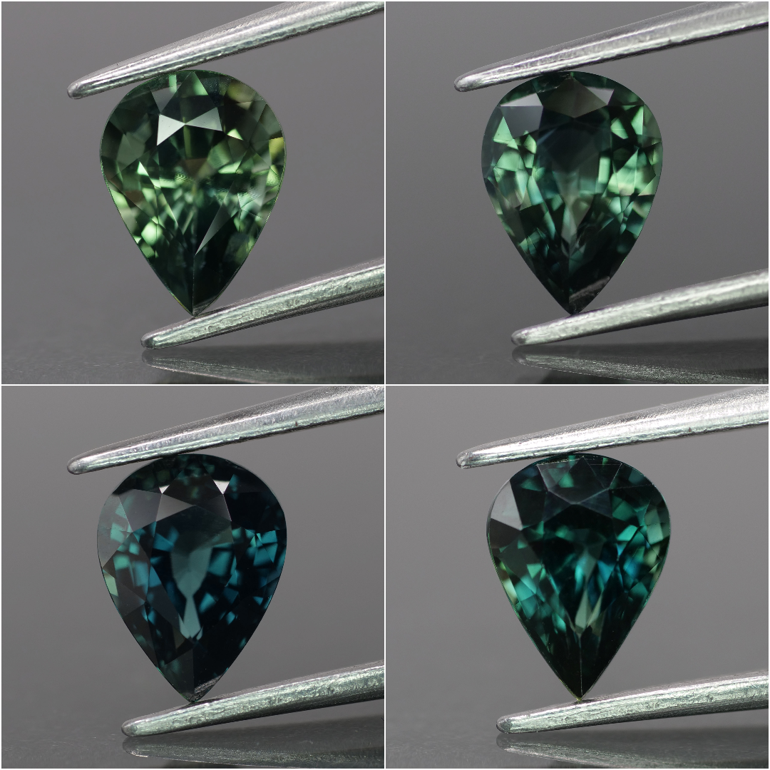 Sapphire | natural, teal color, pear-cut, *8x6mm, *1.5ct - choose yours - Eden Garden Jewelry™