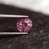 Spinel | pinkish red color, precision-cut, flower design, natural, 7mm, 1.6ct - Eden Garden Jewelry™