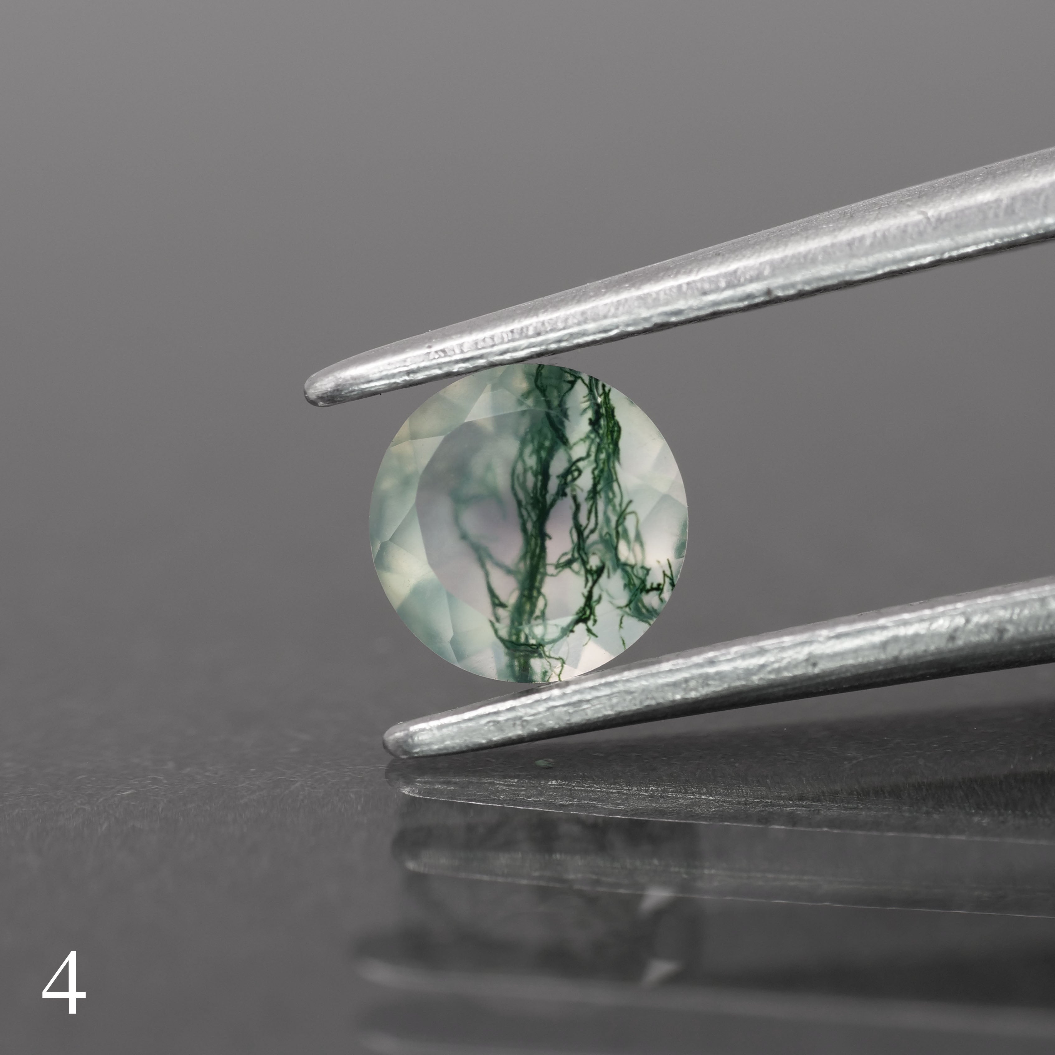 Moss agate | light green color, round-cut, 5mm, 0.5ct - choose yours - Eden Garden Jewelry™
