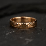 READY TO SHIP: Wedding band in 14K rose gold, RING SIZE 9.5 US - Eden Garden Jewelry™