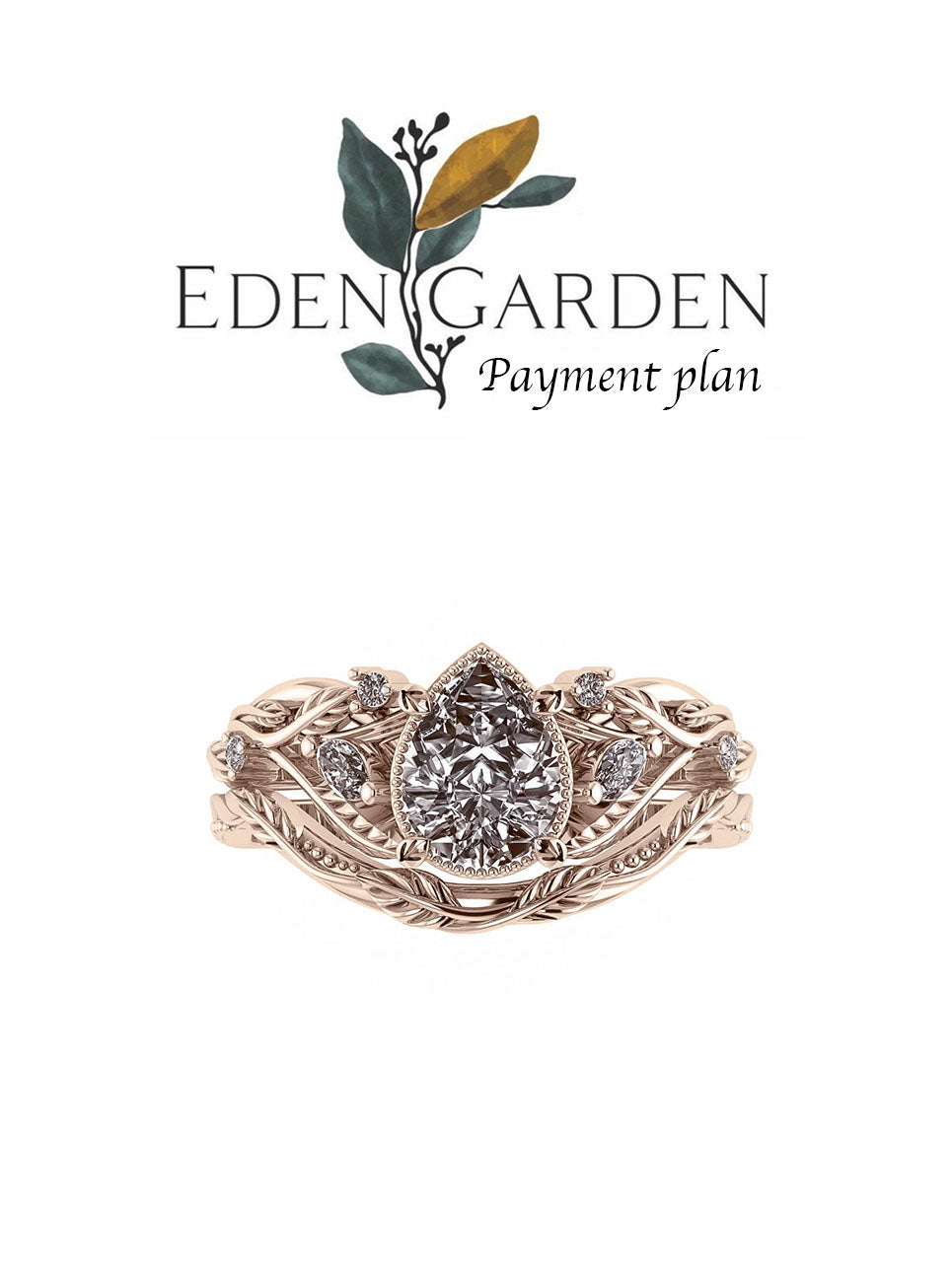 2 instalments payment plan | Patricia ring set - Eden Garden Jewelry™