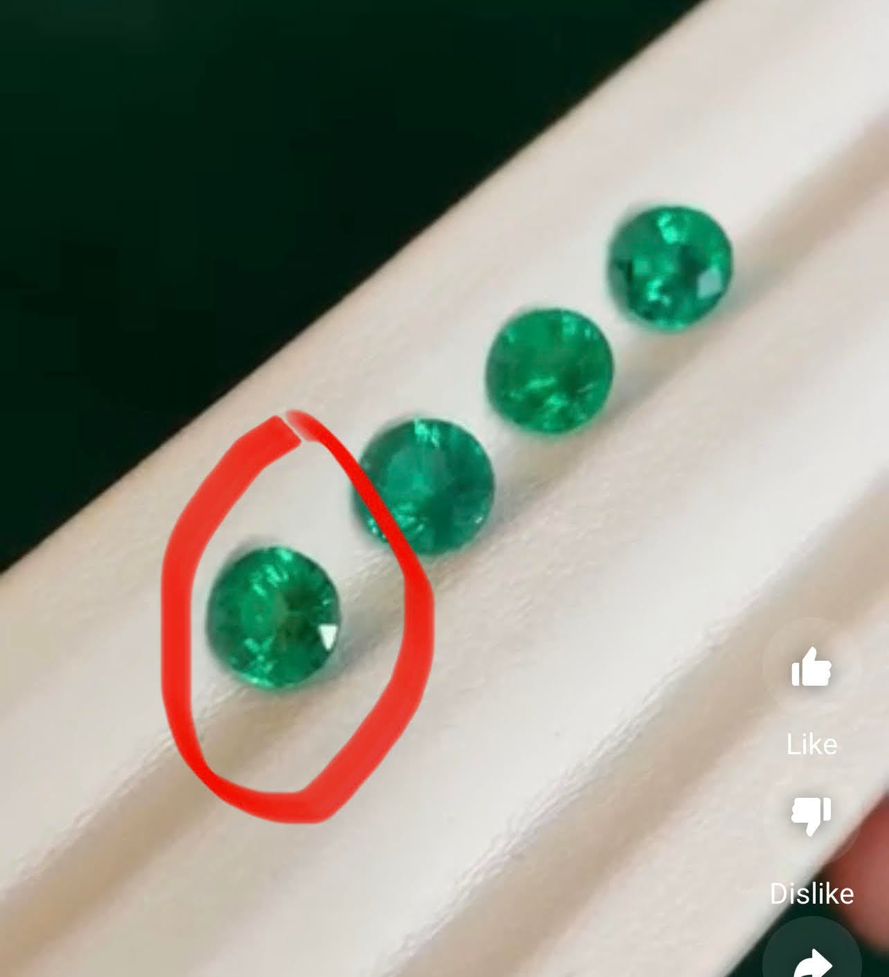 Reserved emerald | deep green, natural, round cut 5 mm, AAAA quality, Zambia, 0.5 ct - Eden Garden Jewelry™