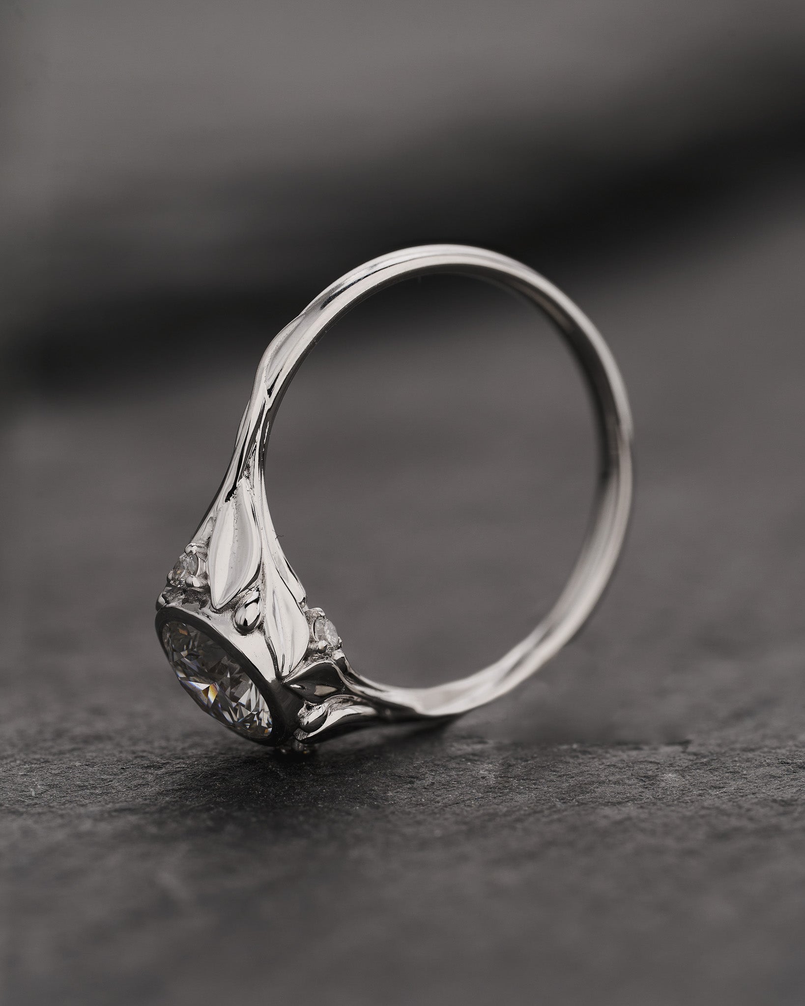 Lab grown diamond engagement ring, 1 carat diamond proposal ring / Roma - Eden Garden Jewelry™