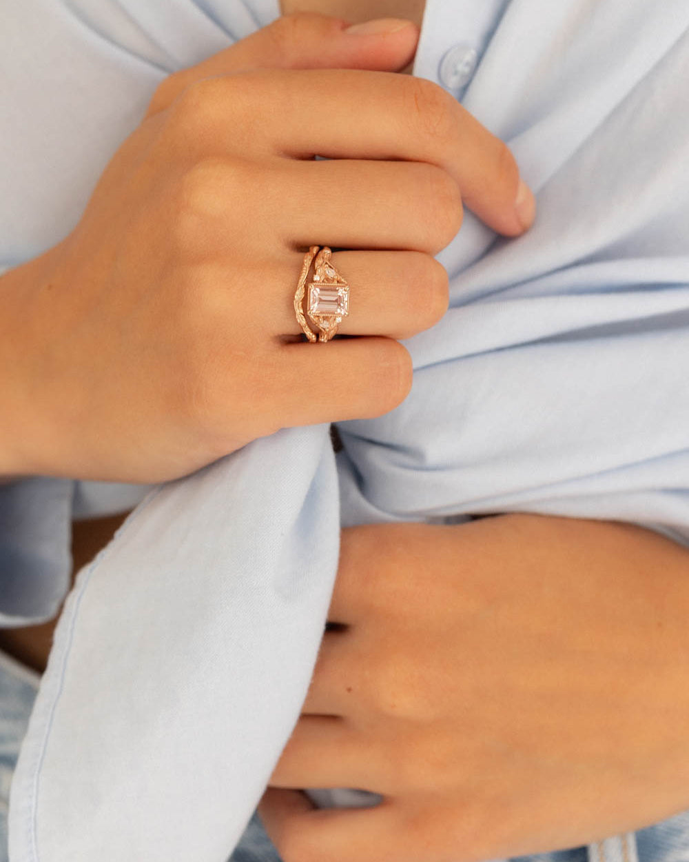 Patricia | matching wedding band, choose yours - Eden Garden Jewelry™