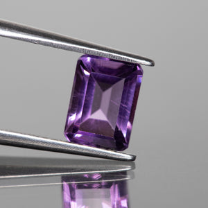 Amethyst | octagon cut purple 8x6mm, 1.1 ct, VS clarity - Eden Garden Jewelry™