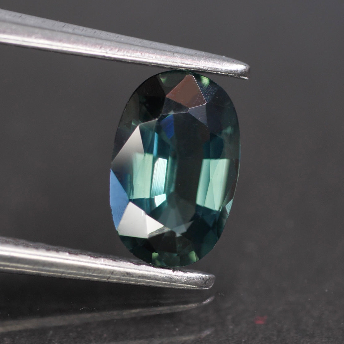Sapphire | natural, greenish blue, oval cut 7.5x4.5 mm, 0.98 ct, Australia - Eden Garden Jewelry™