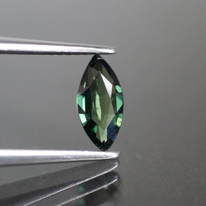 Sapphire | natural, green color, marquise cut 8.8x4.2 mm, 0.58 ct, Australia - Eden Garden Jewelry™