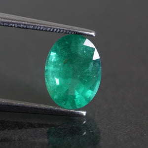 Emerald | natural, oval cut, 8x6mm, AAAA quality, Zambia, 1.33 ct - Eden Garden Jewelry™