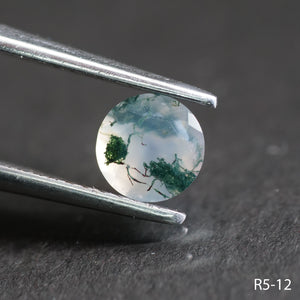 Moss agate | round cut 5 mm - choose yours - Eden Garden Jewelry™