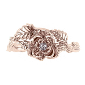 Rose flower ring | Customise your engagement ring - Eden Garden Jewelry™
