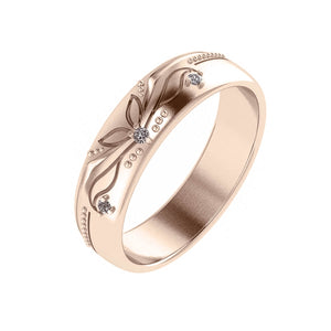 Man wedding band, matching wedding ring / Lida - Eden Garden Jewelry™