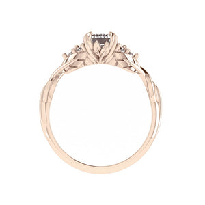 Gloria | emerald cut engagement ring setting - Eden Garden Jewelry™