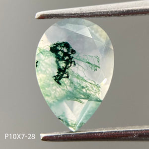 Moss agate | pear cut 10x7 mm - choose yours - Eden Garden Jewelry™