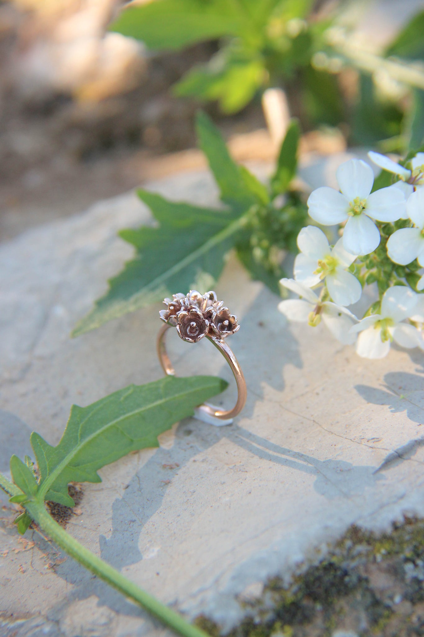 Lily of the valley ring, flower engagement ring - Eden Garden Jewelry™