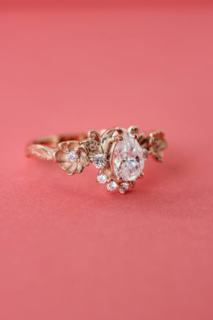 Moissanite engagement ring / Adelina - Eden Garden Jewelry™