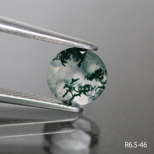 Moss agate | round cut, 6.5 mm - choose yours - Eden Garden Jewelry™