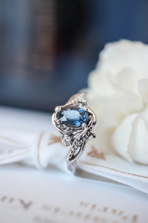 Shop Blue Sapphire Rings Online | Neelam Stone Silver Ring
