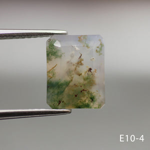 Moss agate | octagon shape 10x8mm - choose yours - Eden Garden Jewelry™